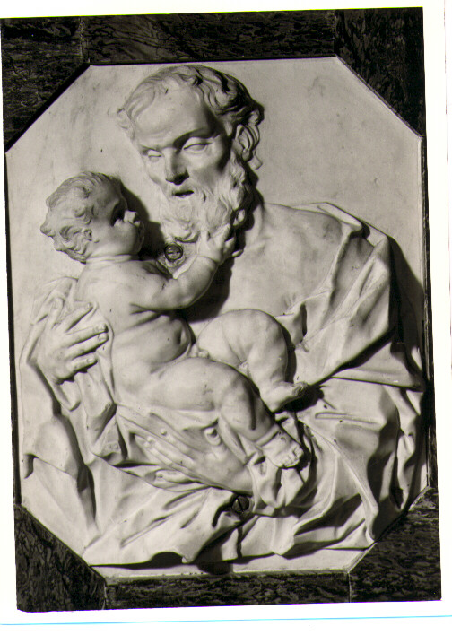 San Giuseppe e Gesù Bambino (scultura) - bottega napoletana (prima metà sec. XVIII)