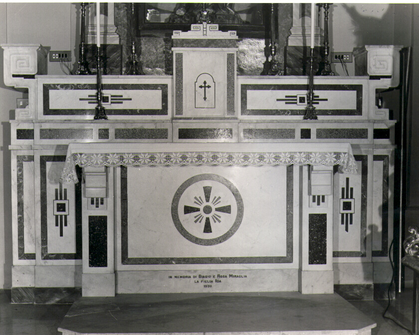 altare - bottega Italia meridionale (sec. XX)