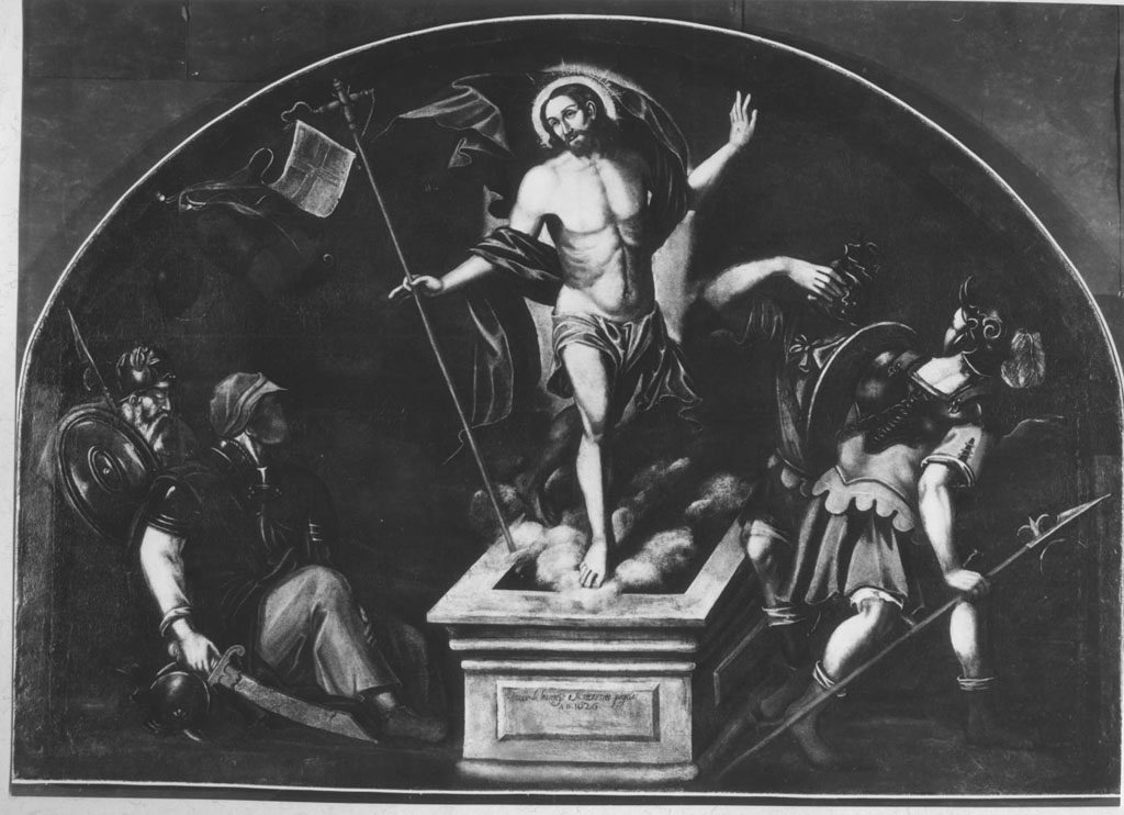 resurrezione di Cristo (dipinto) di De Laurentis Attilio (sec. XVII)