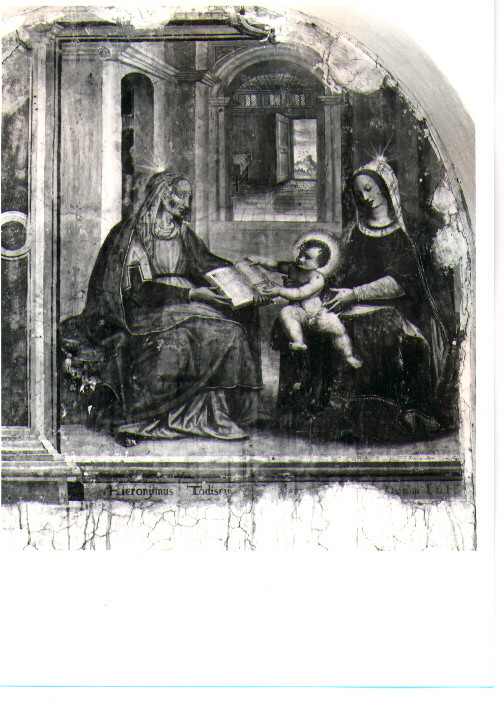 Madonna con Bambino e Sant'Anna (dipinto) di Todisco Girolamo (sec. XVII)