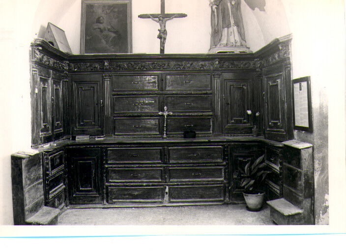 armadio da sacrestia - bottega lucana (prima metà sec. XIX)