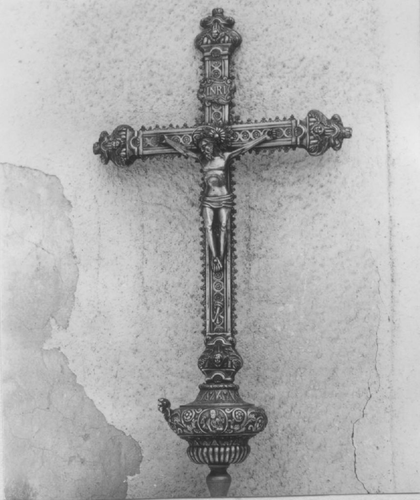 croce processionale - bottega napoletana (seconda metà sec. XIX)