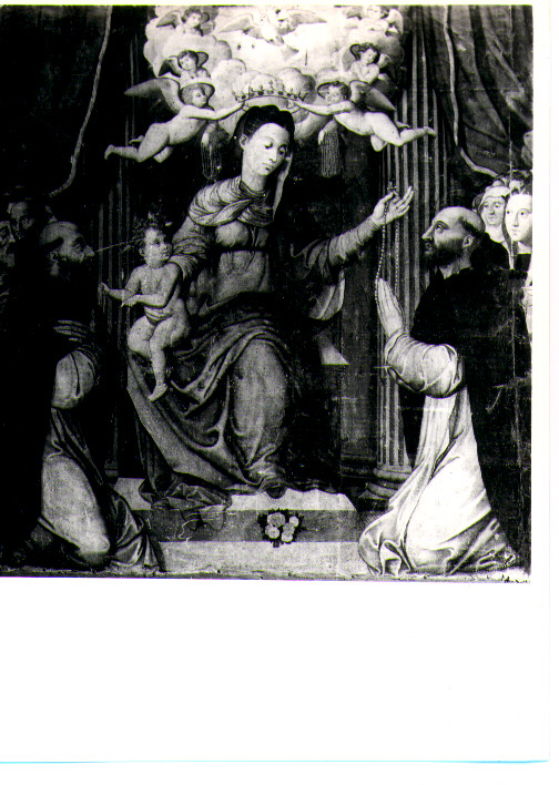 Madonna del Rosario (dipinto) di Stabile Antonio (ultimo quarto sec. XVI)