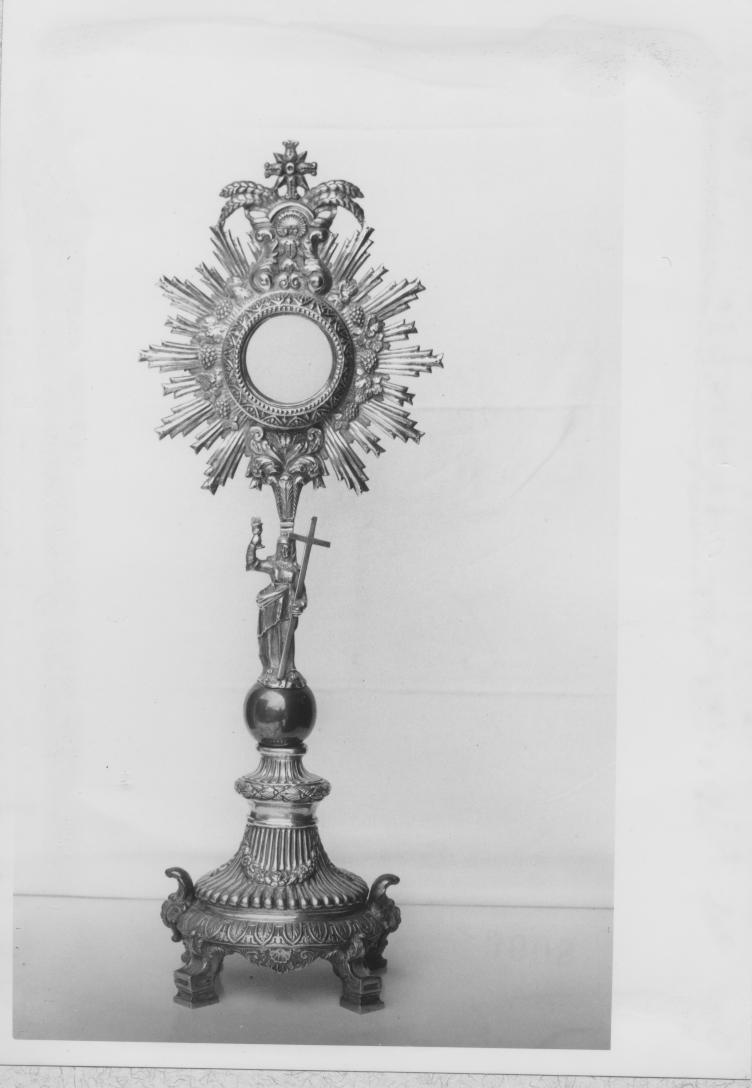 ostensorio - a raggiera - bottega napoletana (sec. XIX)