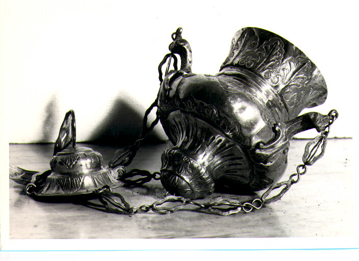 lampada pensile - bottega napoletana (sec. XIX)