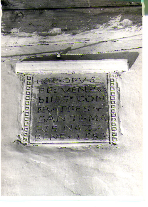 lastra - bottega Italia meridionale (sec. XVI)