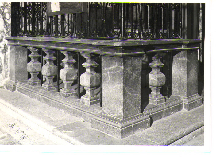 balaustrata - bottega lucana (prima metà sec. XVIII)