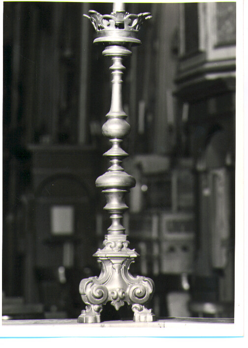 candeliere, serie - bottega napoletana (seconda metà sec. XVIII)