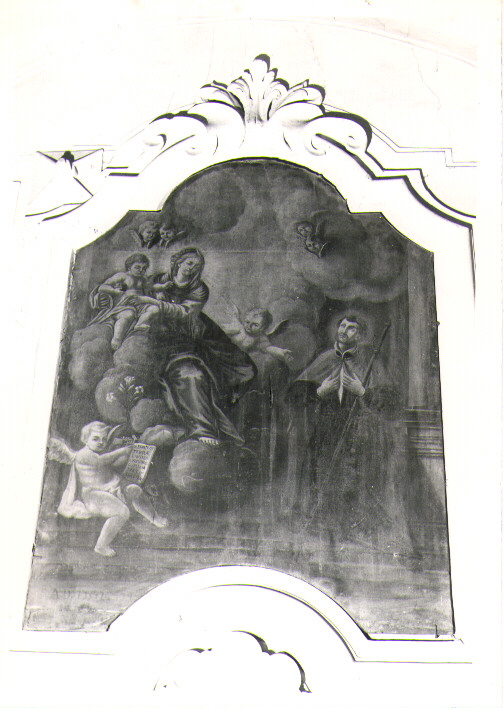 Madonna col Bambino e San Francesco Saverio, Madonna con Bambino (dipinto) - ambito napoletano (sec. XVIII)
