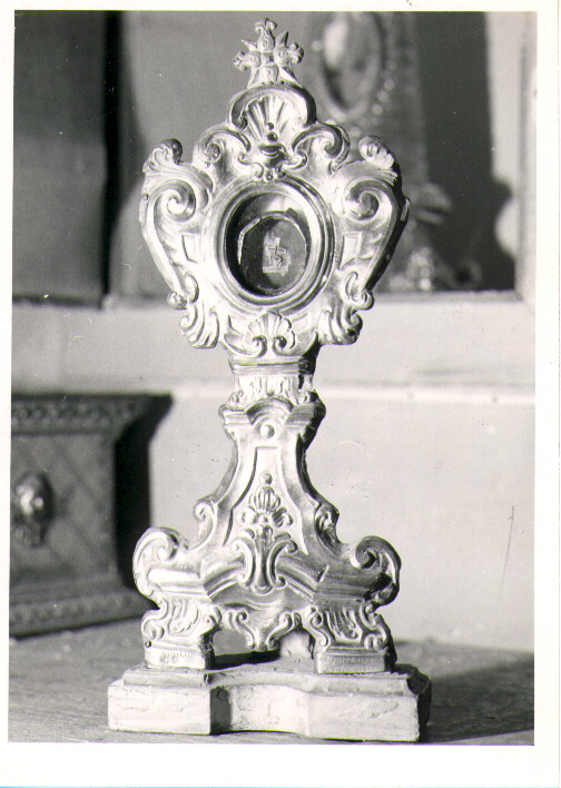 reliquiario del legno della croce (reliquiario) - manifattura napoletana (sec. XIX)
