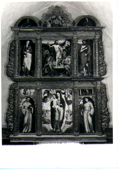 Sant'Antonio da Padova (dipinto, elemento d'insieme) di Pseudo Romano Francesco (attribuito) (sec. XVI)