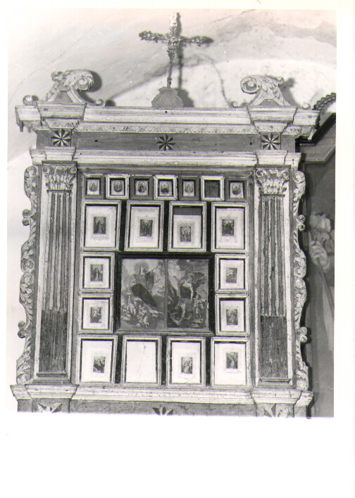 reliquiario - a retablo - bottega Italia meridionale (sec. XVIII)