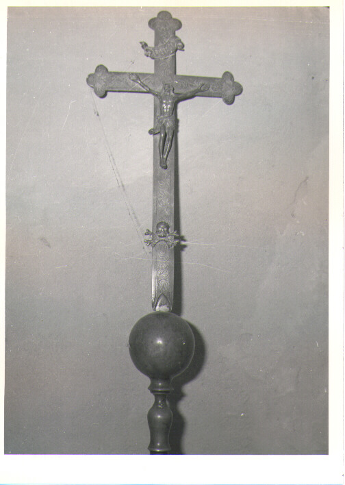 croce processionale - manifattura napoletana (metà sec. XIX)