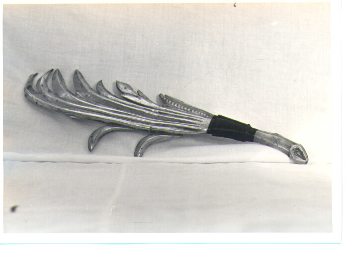 attributo iconografico di immagine sacra - manifattura napoletana (metà sec. XIX)