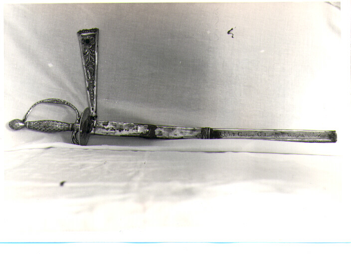 attributo iconografico di immagine sacra - manifattura napoletana (metà sec. XIX)