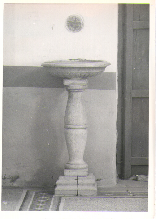 acquasantiera - bottega Italia meridionale (fine/inizio secc. XVIII/ XIX)