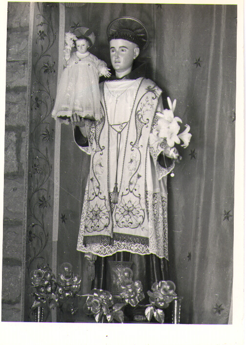 Sant'Antonio da Padova con il bambino (statua) - ambito lucano (sec. XIX)
