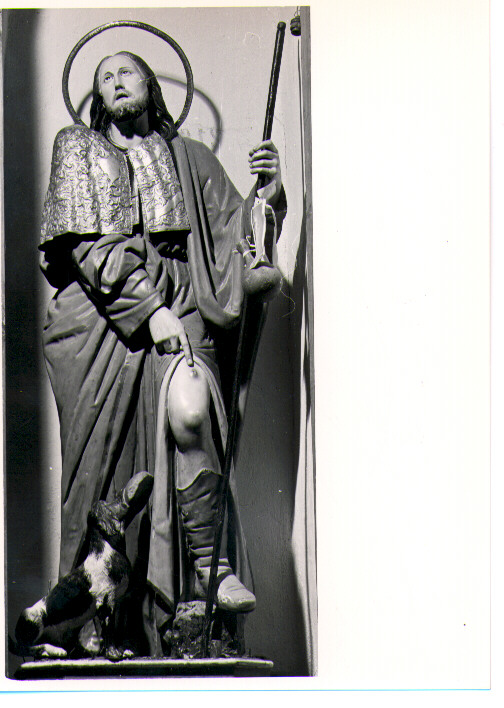 San Rocco (statua) di Gangi F./ Della Campa R (bottega) (sec. XIX)