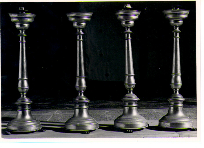 candeliere, serie - ambito napoletano (seconda metà sec. XIX)