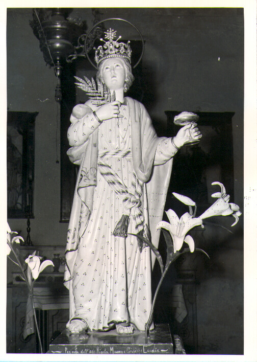 Santa Lucia (statua) - bottega lucana (prima metà sec. XIX)