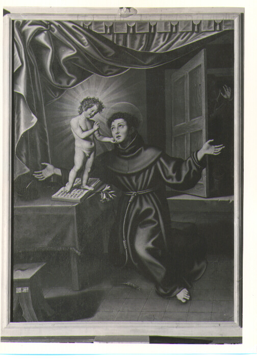 apparizione di Gesù Bambino a Sant'Antonio da Padova (dipinto) di Giovanni de Gregorio detto Pietrafesa (sec. XVII)