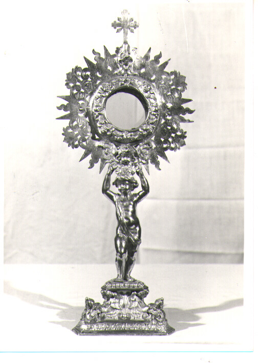 ostensorio - a raggiera - bottega napoletana (seconda metà sec. XVII)