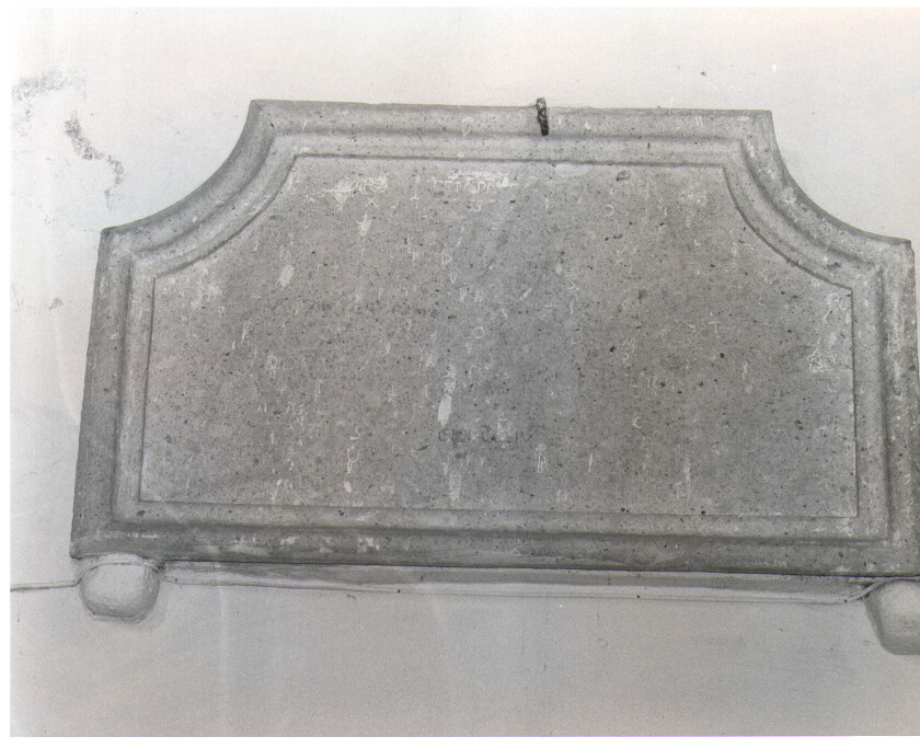 lapide - bottega Italia meridionale (sec. XVIII)