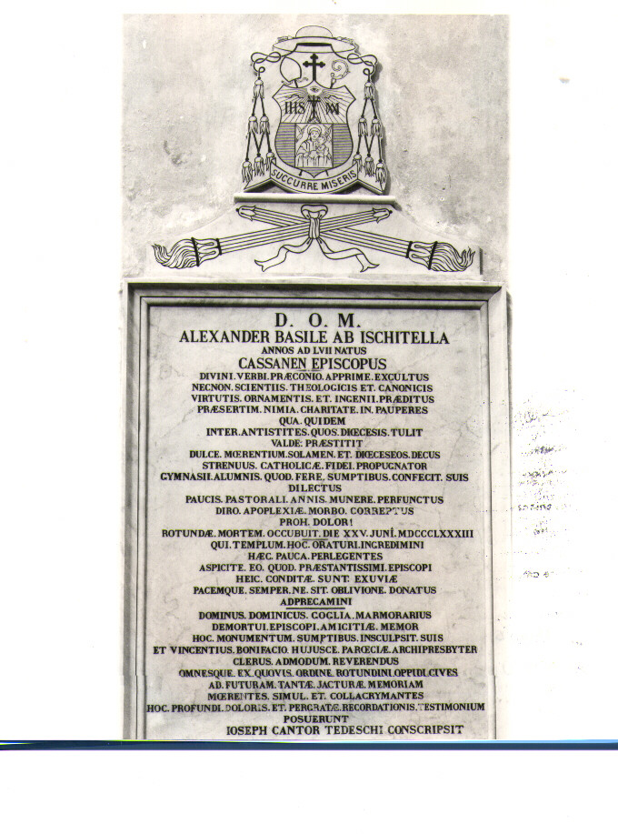 lapide di Goglia Domenico (sec. XIX)