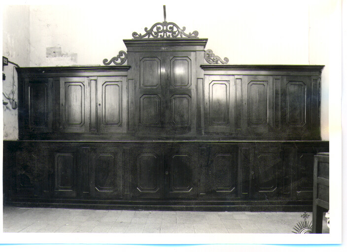 armadio da sacrestia - bottega Italia meridionale (fine sec. XIX)