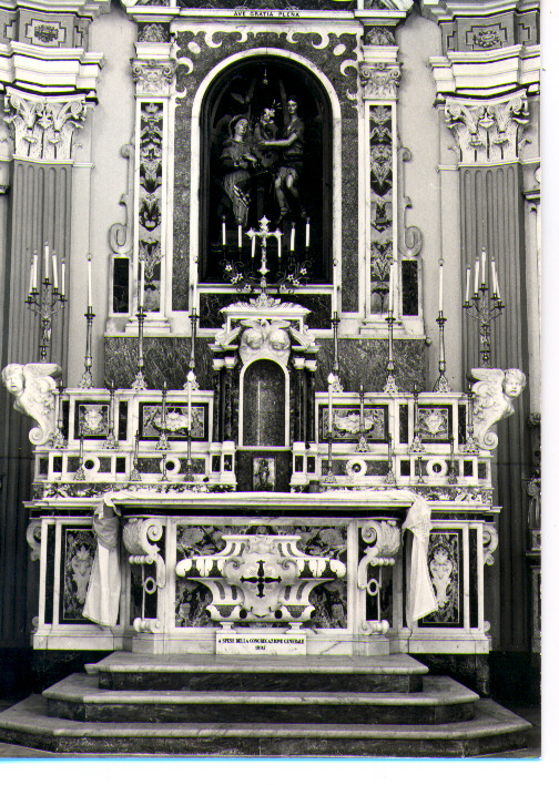 altare maggiore - bottega Italia meridionale (sec. XIX)