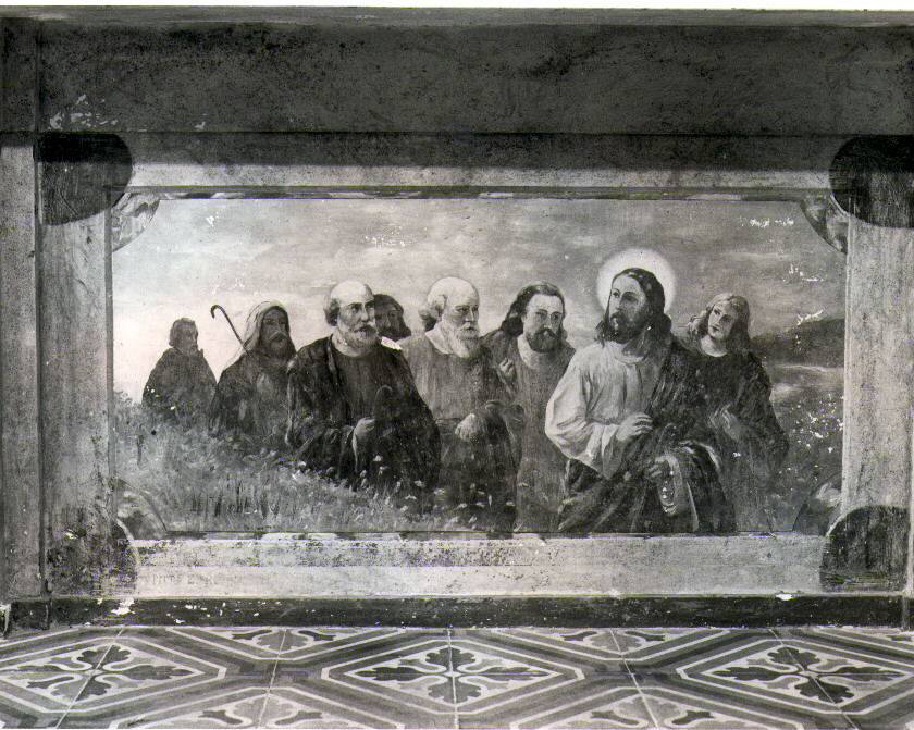 Cristo tra gli apostoli (dipinto) - ambito lucano (sec. XIX)
