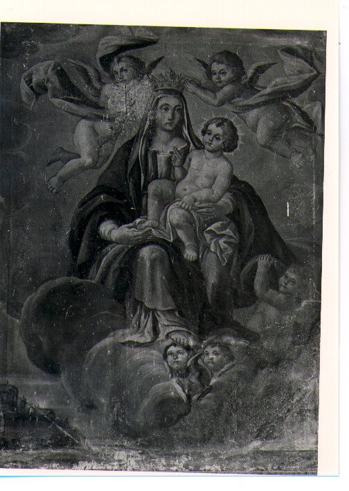 Madonna con Bambino (dipinto) - ambito Italia meridionale (sec. XIX)