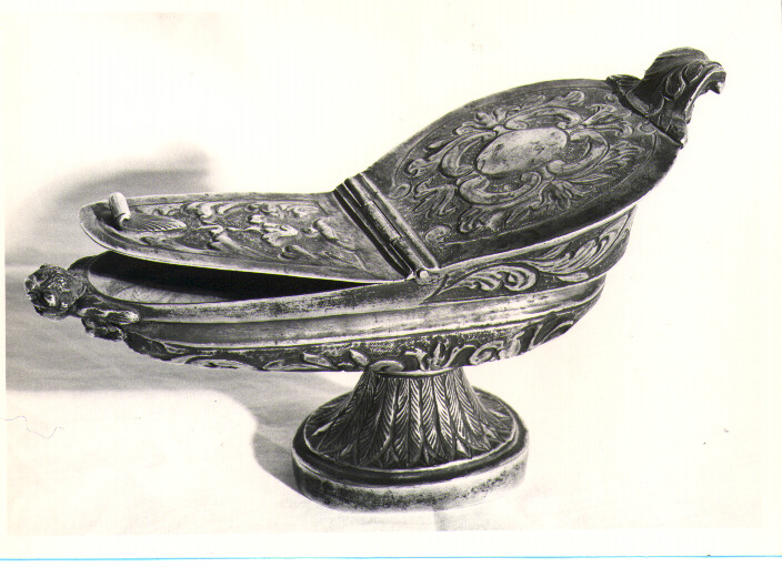 navicella portaincenso - bottega napoletana (fine/inizio secc. XVII/ XVIII)