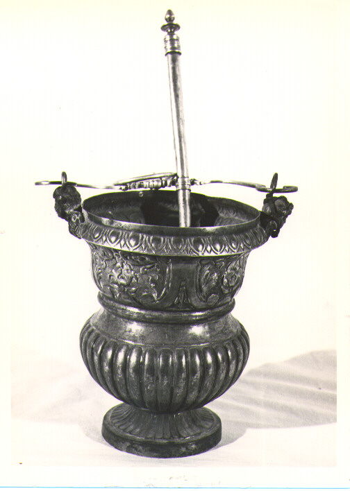 secchiello per l'acqua benedetta - bottega napoletana (inizio sec. XIX)