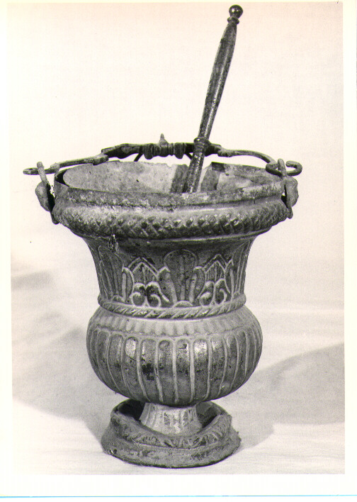 secchiello per l'acqua benedetta - bottega Italia meridionale (sec. XIX)