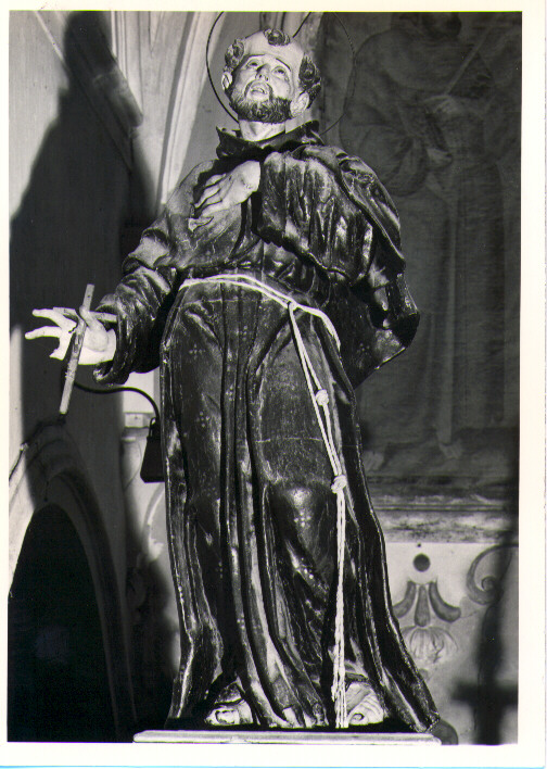 San Francesco d'Assisi (statua) di Brudaglio Nicola Antonio (attribuito) (metà sec. XVIII)