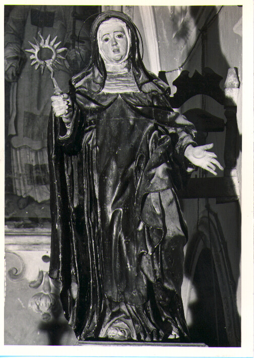 Santa Chiara (statua) di Brudaglio Nicola Antonio (attribuito) (metà sec. XVIII)