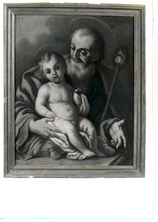San Giuseppe e Gesù Bambino (dipinto) - bottega napoletana (fine/inizio secc. XVII/ XVIII)