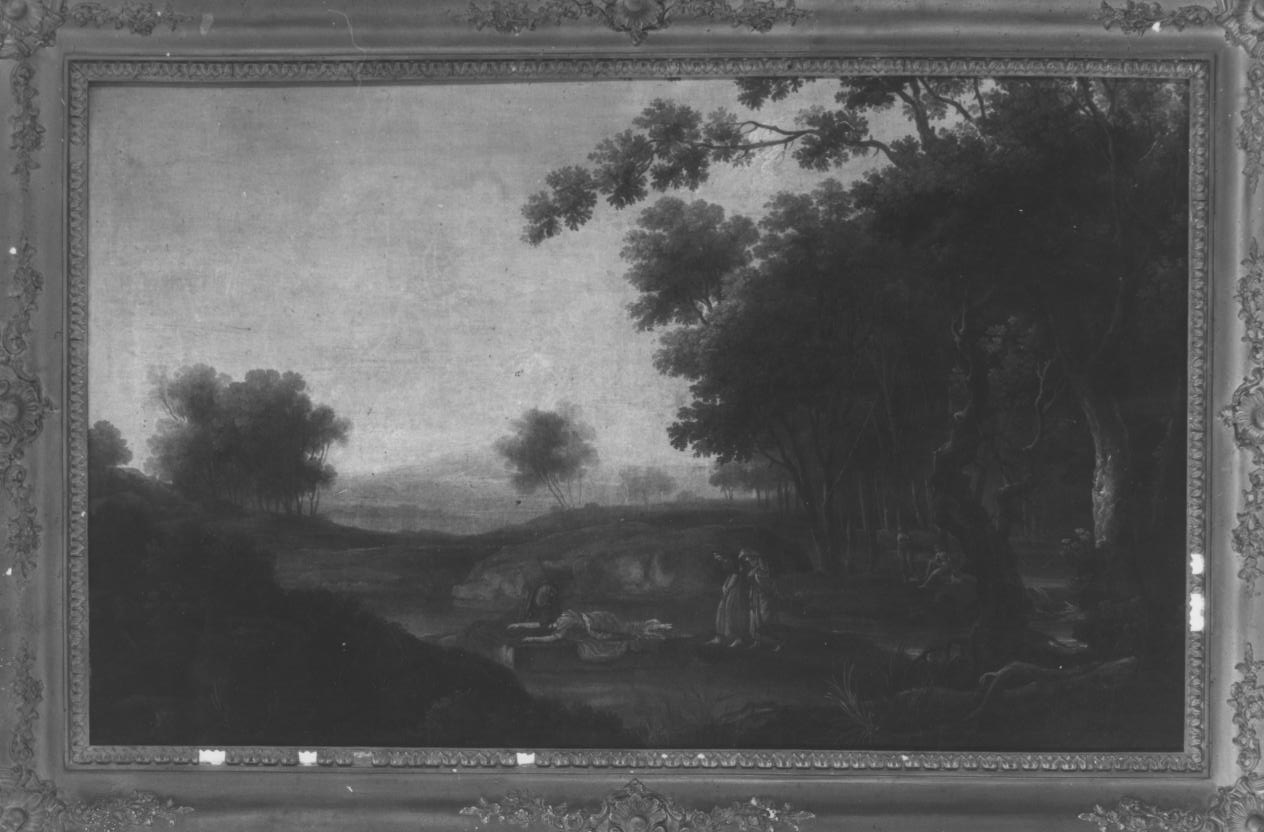 paesaggio (dipinto) - bottega napoletana (fine/inizio secc. XVII/ XVIII)