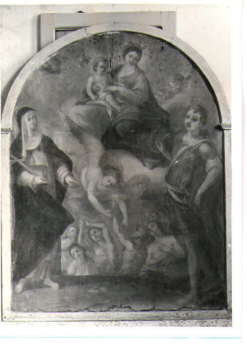 Madonna delle Grazie e Santi, Madonna con altri personaggi (dipinto) - ambito lucano (sec. XVIII)