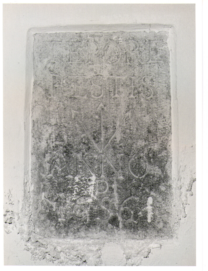 lapide documentaria - bottega Italia meridionale (sec. XVII)