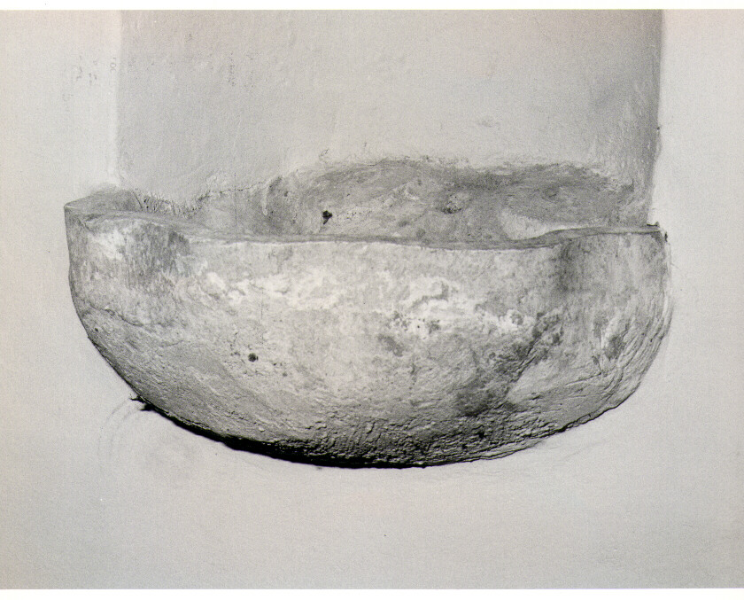 acquasantiera da parete - bottega Italia meridionale (seconda metà sec. XVIII)