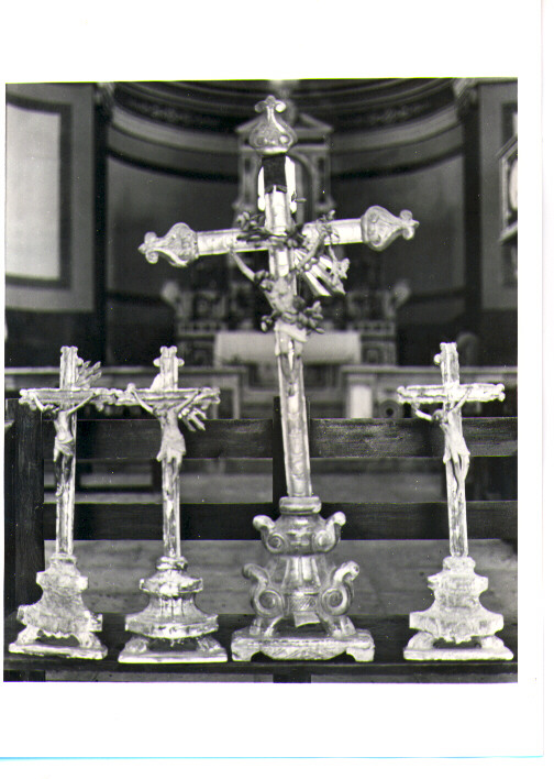 croce d'altare, serie - bottega napoletana (sec. XIX)