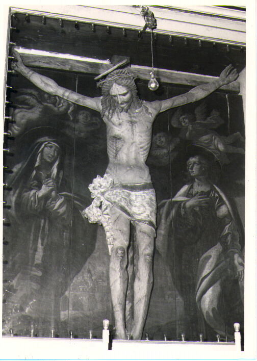 Madonna e San Giovanni Evangelista, Madonna con altri personaggi (dipinto) - ambito lucano (prima metà sec. XVIII)