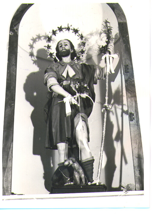 San Rocco (statua) - bottega lucana (prima metà sec. XIX)