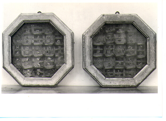 reliquiario, coppia - bottega Italia meridionale (seconda metà sec. XVIII)