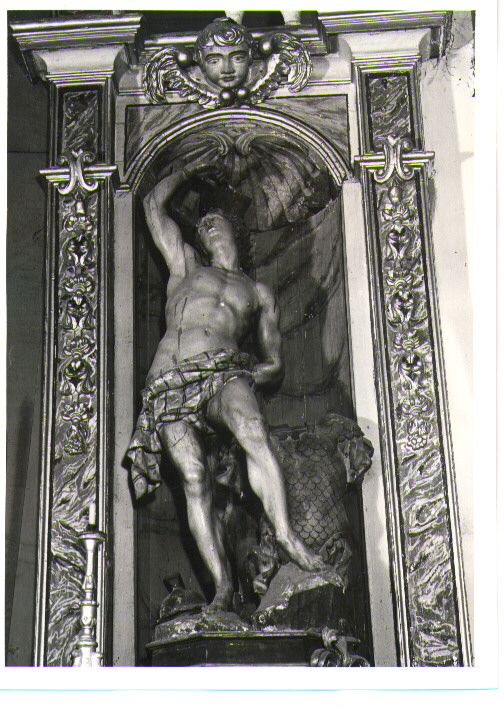 San Sebastiano (scultura) di Colombo Giacomo (inizio sec. XVIII)