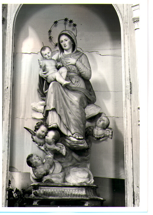 Madonna degli Angeli, Madonna con Bambino (scultura) di Gangi F./ Della Campa R (bottega) (sec. XIX)