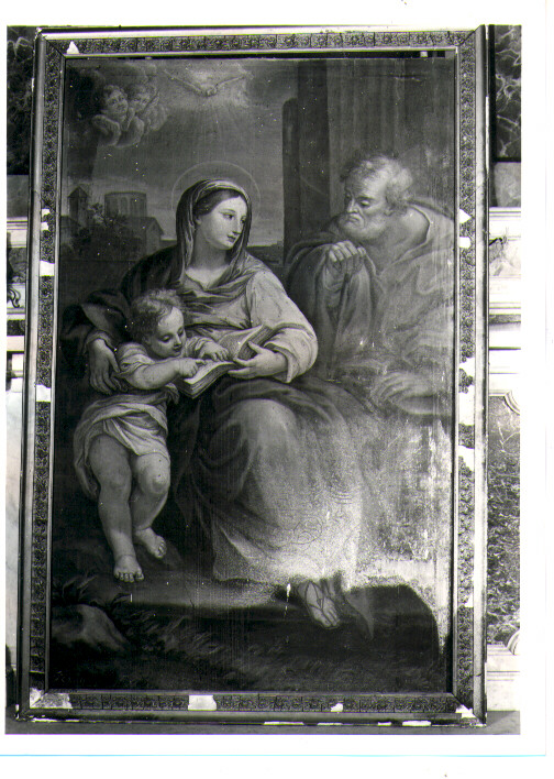 Sacra Famiglia (dipinto) di Cascini Salvatore (sec. XIX)