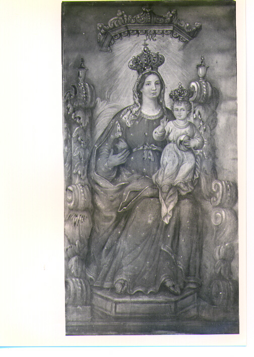 Madonna del Sirino, Madonna con Bambino (dipinto) di Cascini Pietro (seconda metà sec. XIX)